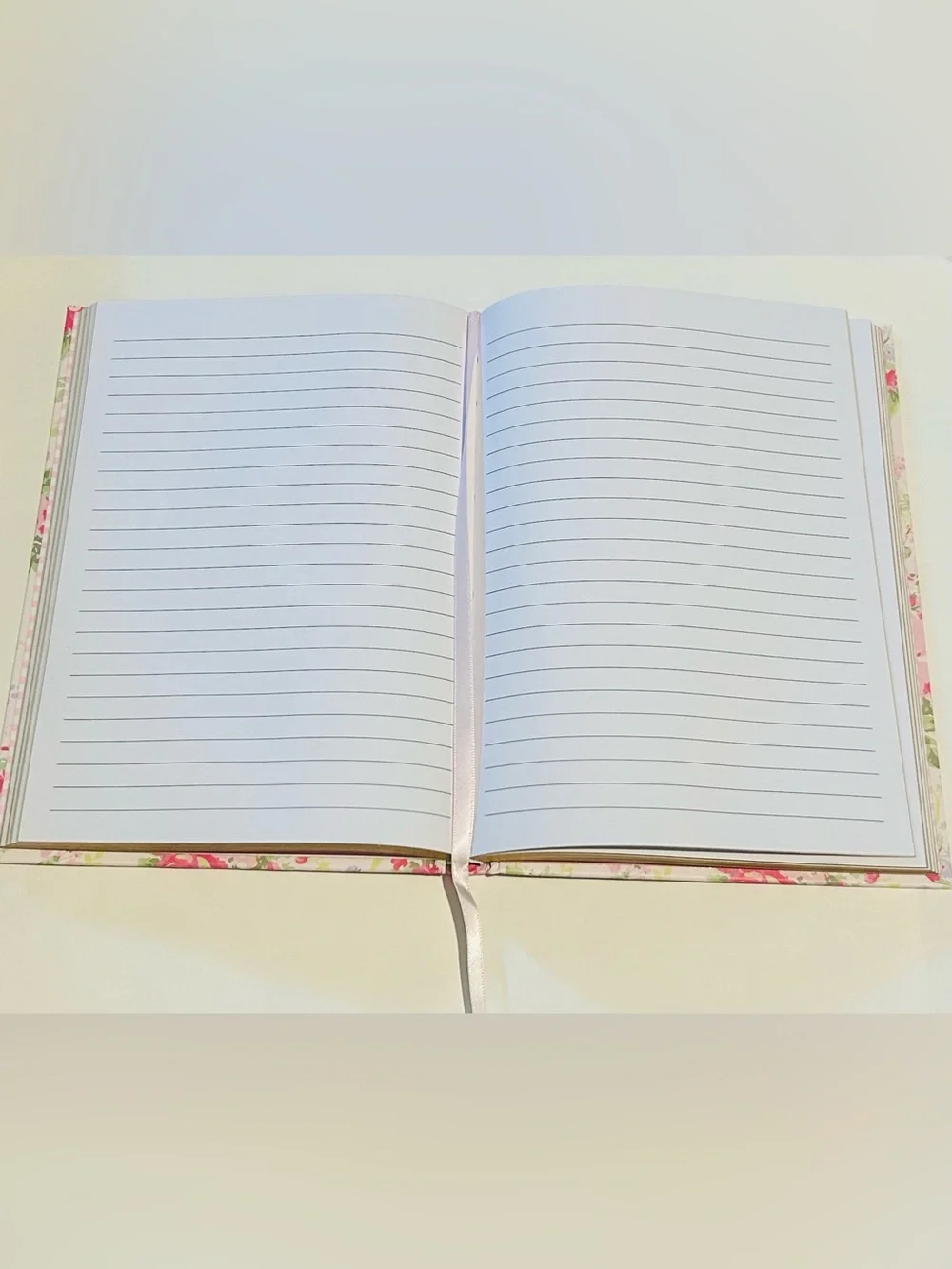 New Laura Ashley Pink Floral Lined Journal 8 3/8” x 6” made in Vietnam 128 Pages